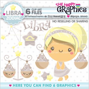 Libra Clipart, Libra Graphics, COMMERCIAL USE, Zodiac Clipart, Zodiac Graphics, Constellation Clipart, Clip Arts, Zodiac Clip Art, Character image 1