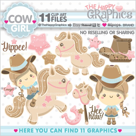 Cowgirl Clipart, Cowgirl Graphics, COMMERCIAL USE, Horse Clipart, Horse Graphics, Animal Clipart, Cowboy Boots, Sheriff Clipart Il_570xn
