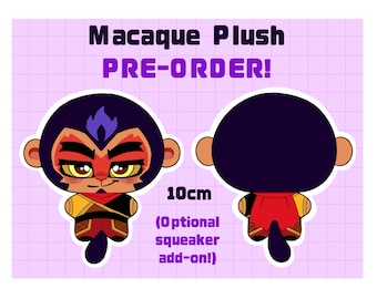 Macaque 10cm Plush !!!PREORDER!!! (LMK)