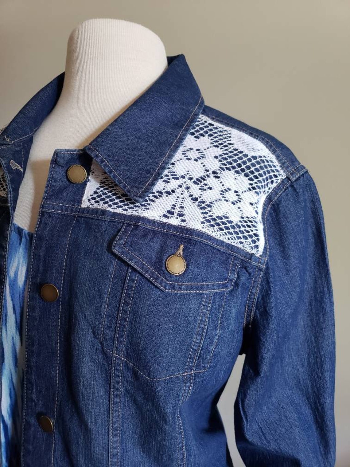 lace jean jacket