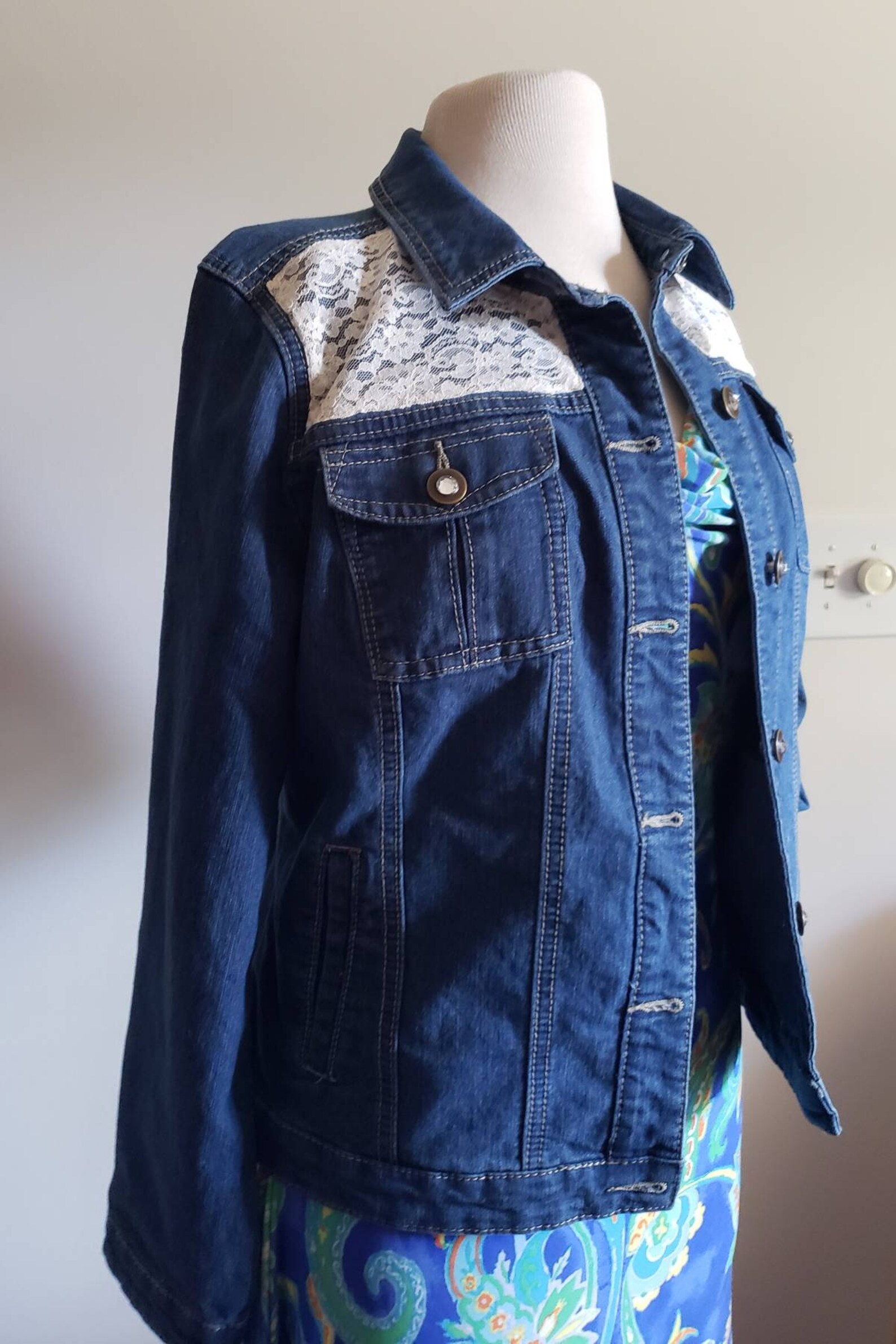 lace jean jacket