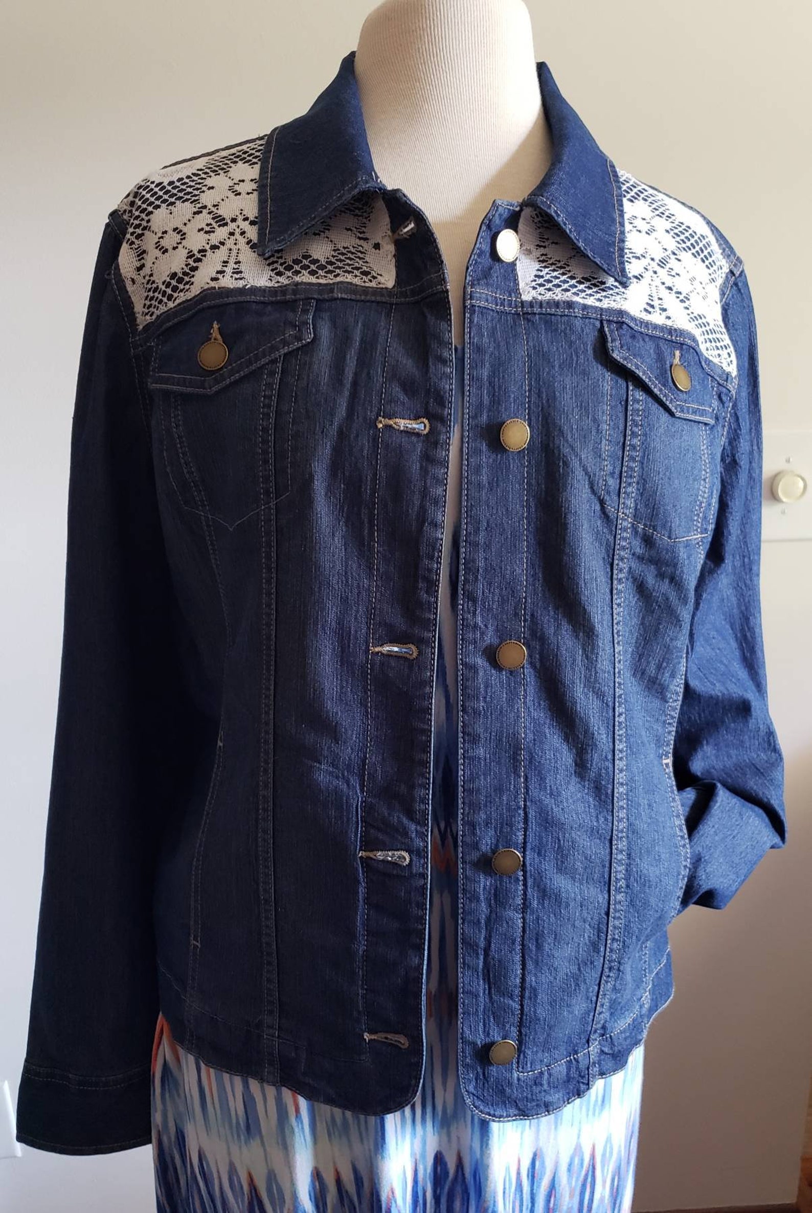 lace jean jacket