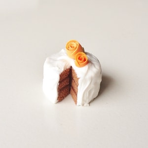 Miniature Chocolate Cake with Orange Flowers