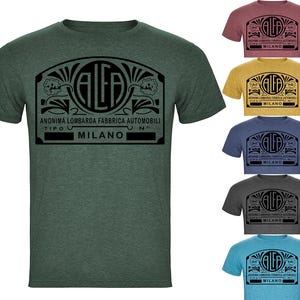 Classic Youngtimer Retro Car T-shirt / Auto Tuning Racing Rally / Men Women Gift Idea For Giulia 8C Race fans / Racewear Streetwear Fashion