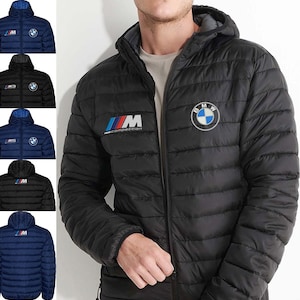 Racing Quilted Hoodie Jacket / Christmas Birthday Gift Idea for BMW M2 M3 M4 M5 M8 Tuning Sport Car fans / Streetwear Race Travel Fashion