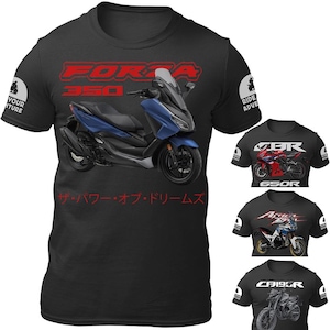 Motorbike Motorcycle T-shirt  / For Forza350 CBR650R Africa Twin CB190R CRF Biker Gift ideas / Motorbiker Adventure Tuning Racing Motorsport