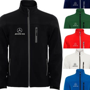 Motorsport Softshell Jacket Vest / Christmas Birthday Gift Ideas For Mercedes Benz AMG Race Cars fans / Sport Auto Tuning / C63 E63 SLS