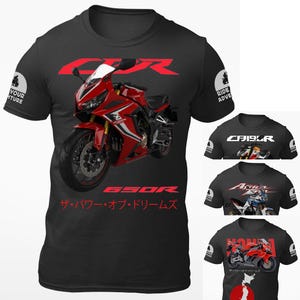 Motorbike Motorcycle T-shirt  / For CBR 650R CB190R CBR 1000R Africa Twin Biker Gift ideas / Motorbiker Adventure Tuning Racing Motorsport