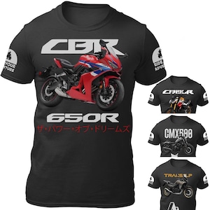 Motorbike Motorcycle T-shirt  / For CBR650R CMX500 Rebel CB190R Transalp Biker Gift ideas / Motorbiker Adventure Tuning Racing Motorsport