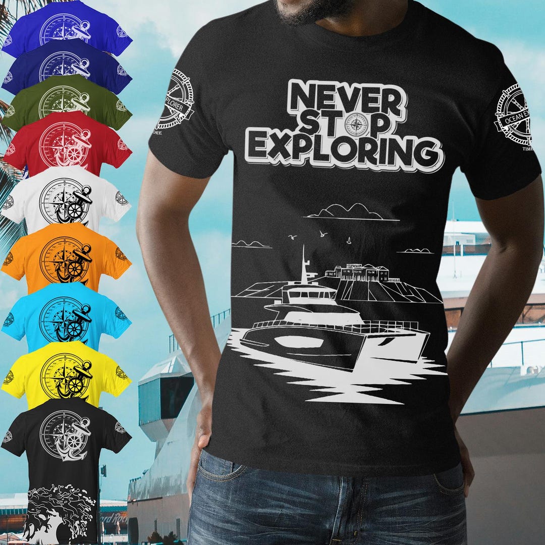 Shirt Racing Boating Sea Boat T-shirt / Yacht Club Boating Sailing Yachting Captain Skipper ...