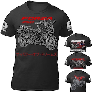 Motorbike Motorcycle T-shirt  / For Forza750 CBR600RR NT1100 CBR1000RR CBR Biker Gift ideas / Motorbiker Adventure Tuning Racing Motorsport
