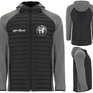 Haftowane logo Alfa Romeo na kamizelce hybrydowej Kurtka Blouson Chaqueta Giacca Cadeau Sweat Urodziny Tuning Wyścigi Motorsport Auto Pomysły na prezenty 77