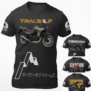 Motorbike Motorcycle T-shirt  / For XL750 Transalp CBR1000R CB500X CX250R Biker Gift ideas / Motorbiker Adventure Tuning Racing Motorsport