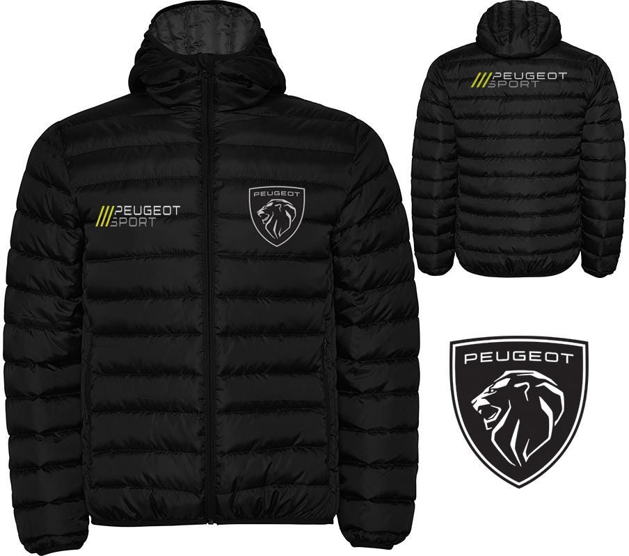 Peugeot Sport Embroidered Logos on Quilted Jacket / Men Women