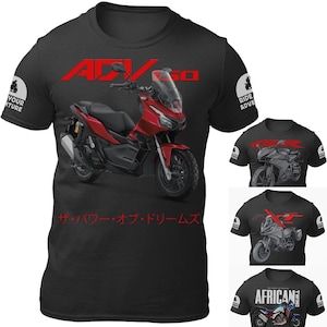 Motorbike Motorcycle T-shirt  / For ADV150 NT1100 CBR250R Africa Twin Biker Gift ideas / Motorbiker Adventure Tuning Racing Motorsport