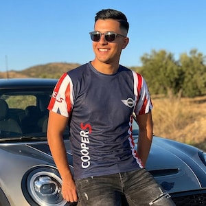 Racing T-shirt / Motorsport Gift for Mini Cooper Fans / Handmade Graphic Design Tee, Tuning Custom Streetwear Men's Woman Summer Outfits