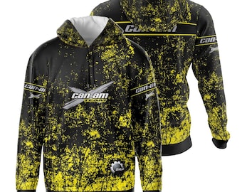 BRP Can-Am Light Kapuzenpullover / Sweatshirt Handgefertigtes Grafikdesign Streetwear / Custom Unisex Jacke Racing / 4x4 Off-Road Streetwear DS1S