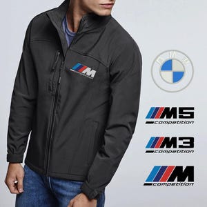 Motorsport-softshelljack / voor BMW M Competition Tuning-autofans / Sportracewagen M-Power M3 M5 verjaardagscadeau-ideeën / Gelicentieerd product