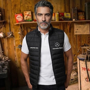 Motorsport Sleeveless Jacket / Racing Gift For Mercedes Benz AMG fans / Custom Embroidered Vest / Personalized Men's Woman Streetwear GT2