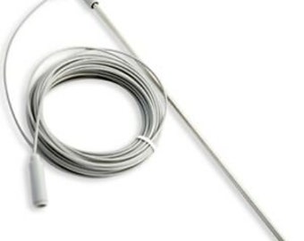 3 Piece Grounding Rod 40ft White Cord attaches to 15ft Grounding Cord, Comes with Black Patch Snap to apply to Conductive Material