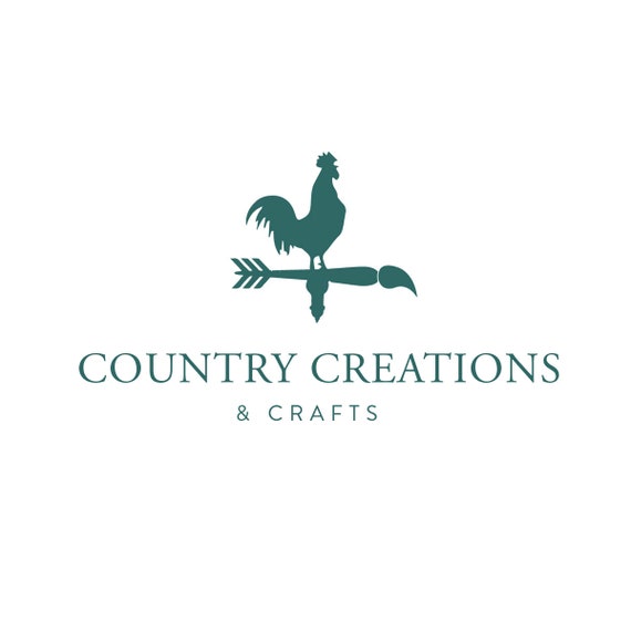 Premade Logo Design Farmhouse Logo Design Weathervane Logo Etsy