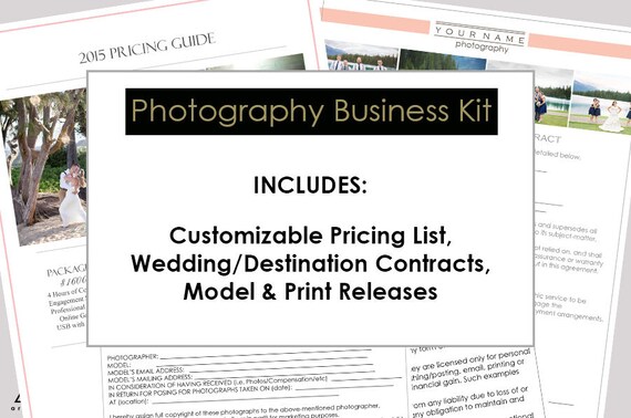 Photography Welcome Kit Photography Media Kit Photography Etsy