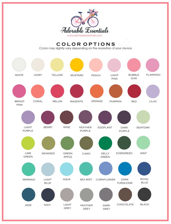 Milk Paint Color Chart