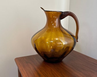 Blenko Winslow Anderson 963 Pitcher in Amber