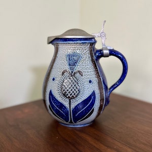 Vintage Bramer Werkschau BottcherstraBe zoutglazuur kan/stein