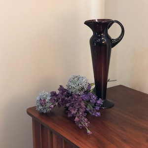 Vintage Mulberry Glass Vase/Pitcher
