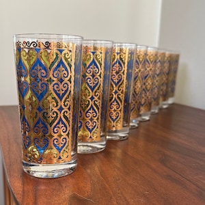 Rare set of 8 Georges Briard Highball Glasses