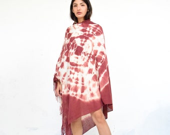 Rebozo mexicain. Rebozo tissé. Châle mexicain. Tie Dye