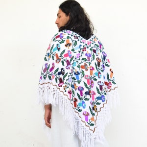 Mexican Poncho. Vintage Poncho. Embroidered Cape. image 4