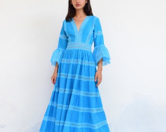 Vintage Dress. Mexican Dress.