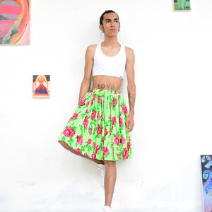 Pleated Cotton Skirt. Les Jesus Skirt image 7