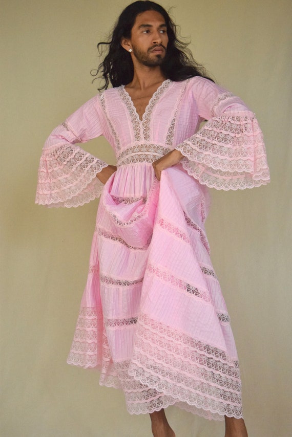 Vintage Dress. Mexican Dress.