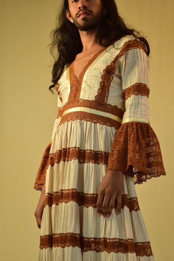 Vintage Dress. Mexican Dress.
