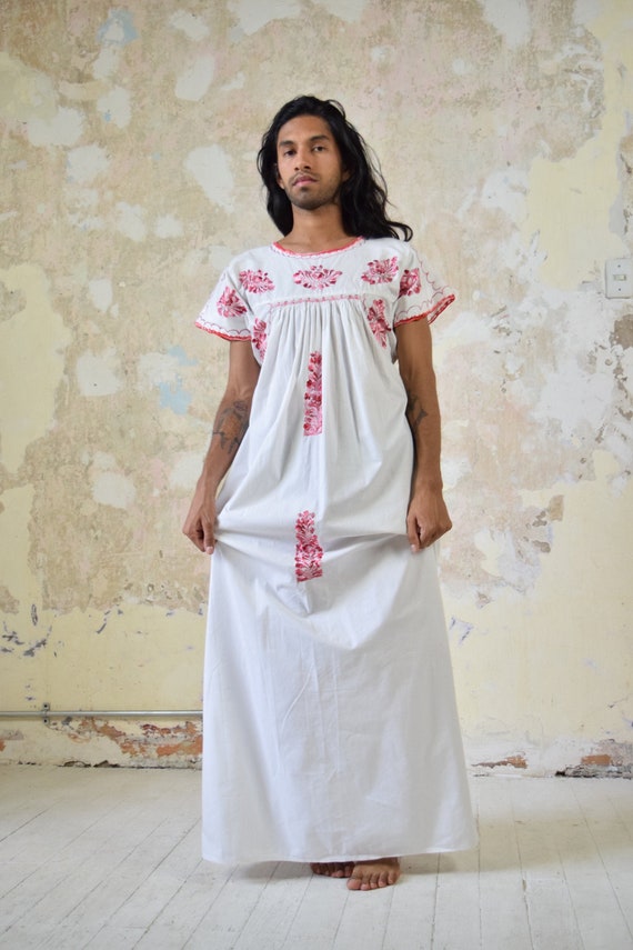 Embroidered Mexican Dress.