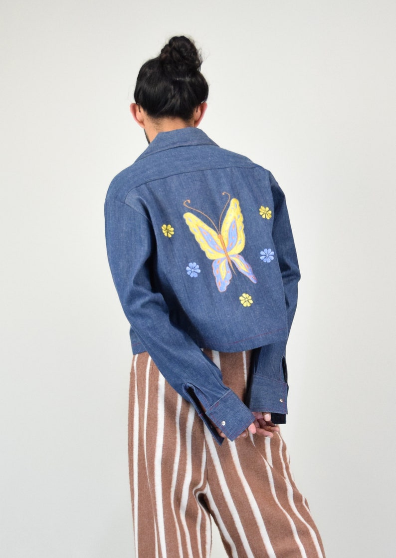 Embroidered Denim Jacket.