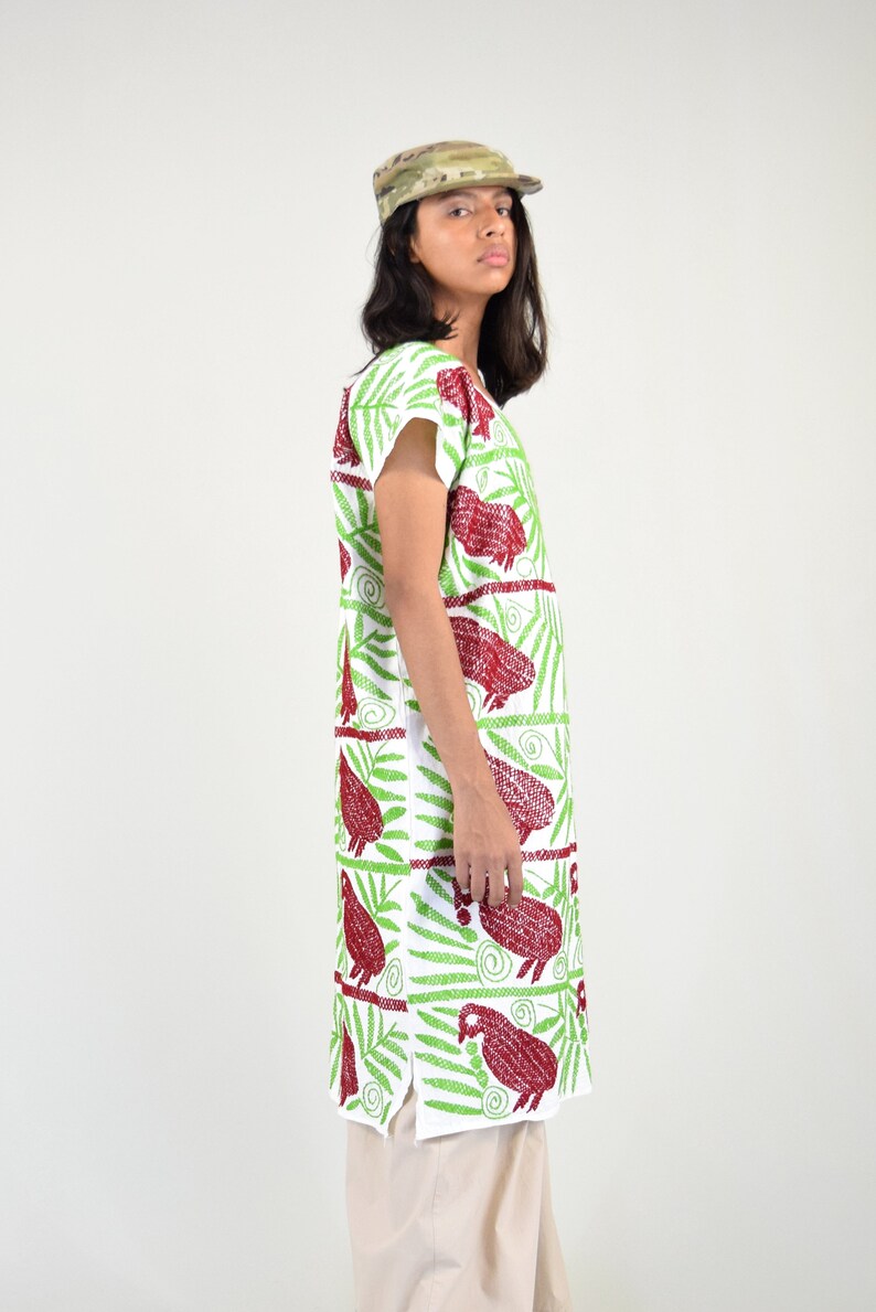 Embroidered Mexican Dress.