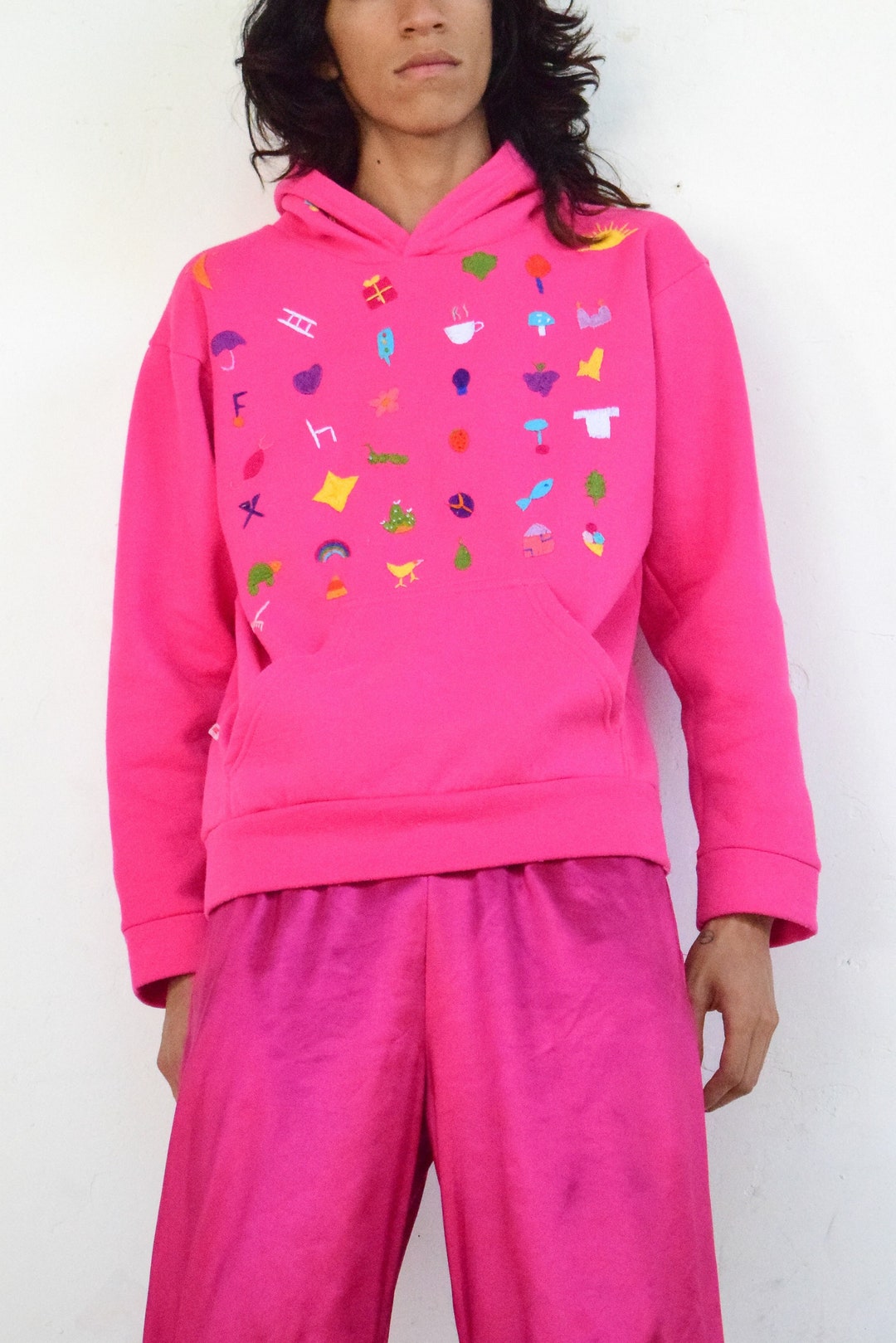 Hand Embroidered Hoodie. Etsy