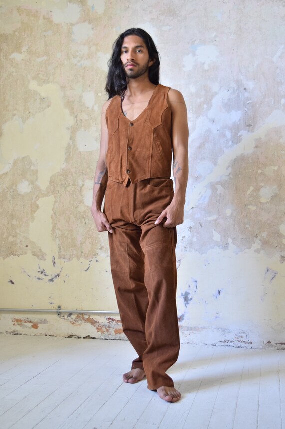 Vintage Suede Vest. Vintage Suede Pant. Western Su