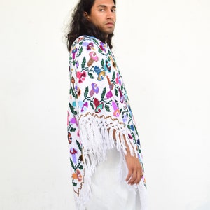 Mexican Poncho. Vintage Poncho. Embroidered Cape. image 3