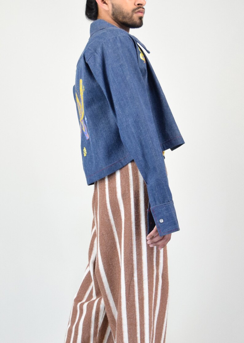 Embroidered Denim Jacket.