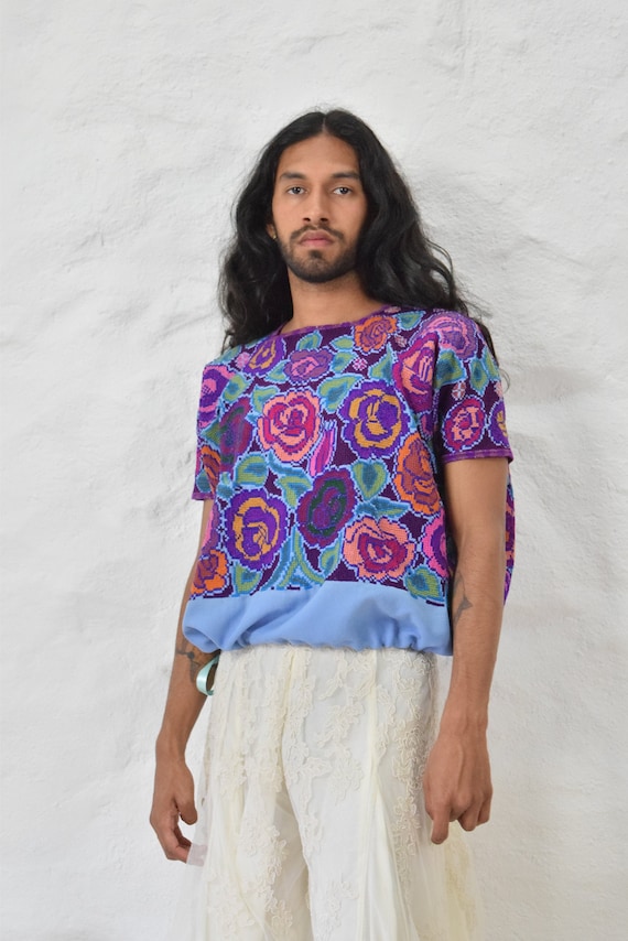 Vintage Mexican Blouse. Embroidered Blouse