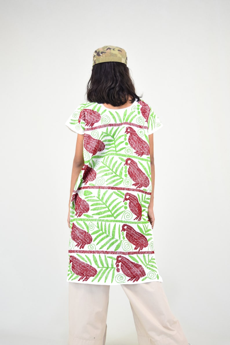 Embroidered Mexican Dress.