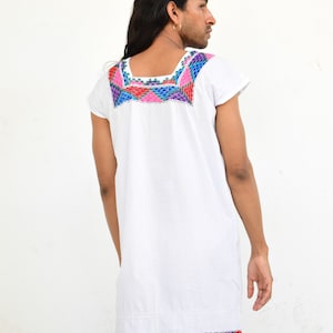 Vintage Mexican Hand Embroidered Cotton Dress image 4