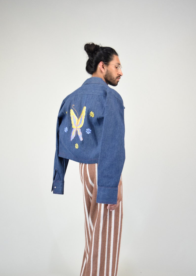 Embroidered Denim Jacket.