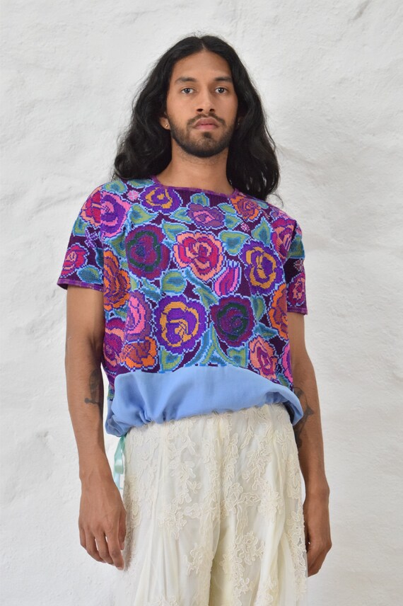 Vintage Mexican Blouse. Embroidered Blouse