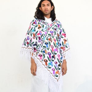 Mexican Poncho. Vintage Poncho. Embroidered Cape. image 1
